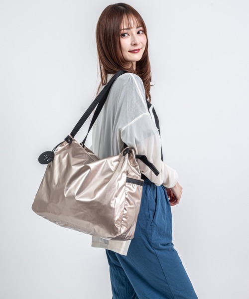 Jack Gomme(ジャックゴム)の「【JACK GOMME】ショルダーバッグ トートバッグ LEVANT Sac cabas(ショルダーバッグ・レディース・インディゴブルー/モカ/シルバー/ブラック/アイボリー/オリーブ/ワインレッド/ホワイト/シャンパン・FREE)」の14枚目の写真