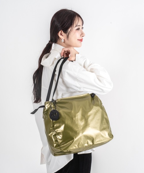 Jack Gomme(ジャックゴム)の「【JACK GOMME】ショルダーバッグ トートバッグ LEVANT Sac cabas(ショルダーバッグ・レディース・インディゴブルー/モカ/シルバー/ブラック/アイボリー/オリーブ/ワインレッド/ホワイト/シャンパン・FREE)」の11枚目の写真