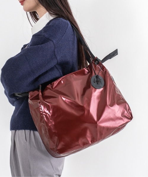Jack Gomme(ジャックゴム)の「【JACK GOMME】ショルダーバッグ トートバッグ LEVANT Sac cabas(ショルダーバッグ・レディース・インディゴブルー/モカ/シルバー/ブラック/アイボリー/オリーブ/ワインレッド/ホワイト/シャンパン・FREE)」の12枚目の写真