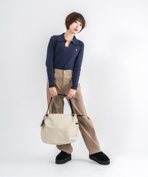 Jack Gomme（ジャックゴム）の「【JACK GOMME】ショルダーバッグ トートバッグ　LEVANT Sac cabas（ショルダーバッグ・レディース・インディゴブルー/モカ/シルバー/ブラック/アイボリー/オリーブ/ワインレッド・FREE）」の13枚目の写真