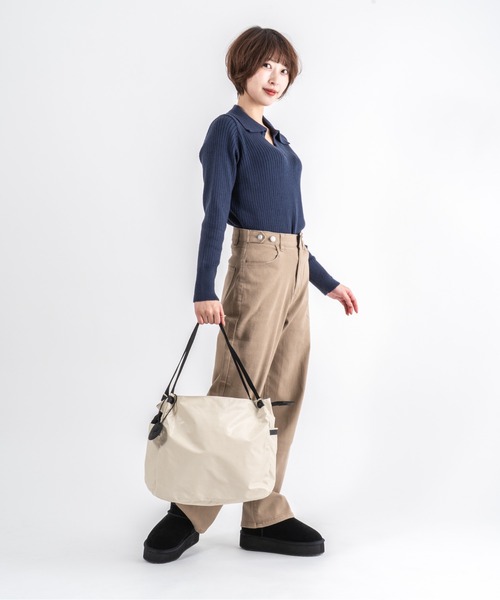 Jack Gomme（ジャックゴム）の「【JACK GOMME】ショルダーバッグ トートバッグ　LEVANT Sac cabas（ショルダーバッグ・レディース・インディゴブルー/モカ/シルバー/ブラック/アイボリー/オリーブ/ワインレッド・FREE）」の14枚目の写真