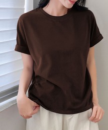 しっかり素材の大人Tシャツ|選べる11色 綿混 カラー 半袖 カットソー レディース