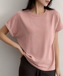 しっかり素材の大人Tシャツ｜選べる11色 綿混 カラー 半袖 カットソー レディース