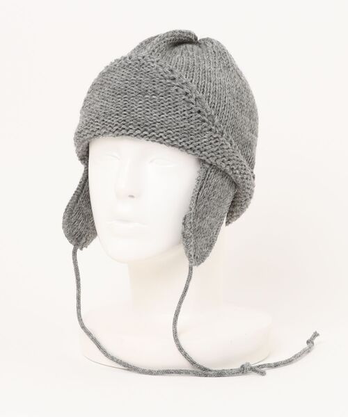 HIGHLAND 2000（ハイランドトゥーサウザンド）の「【HIGHLAND2000】ハイランド2000 イギリス製 ヘルメットキャップ HIGHLAND2000-E2（ニットキャップ/ビーニー・メンズ・クリーム/グレー/ブラック・FREE）」の3枚目の写真
