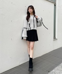 one way | コーデュロイ太ベルトプリーツスカート(スカート)