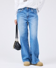 Rouge vif | 【RED CARD/レッドカード】Freddie ローライズワイドバギーデニム(デニムパンツ)