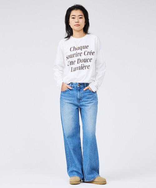 Rouge vif（ルージュヴィフ）の「【RED CARD/レッドカード】Freddie ローライズワイドバギーデニム（デニムパンツ・レディース・ブルー・23/22/24/25）」の6枚目の写真