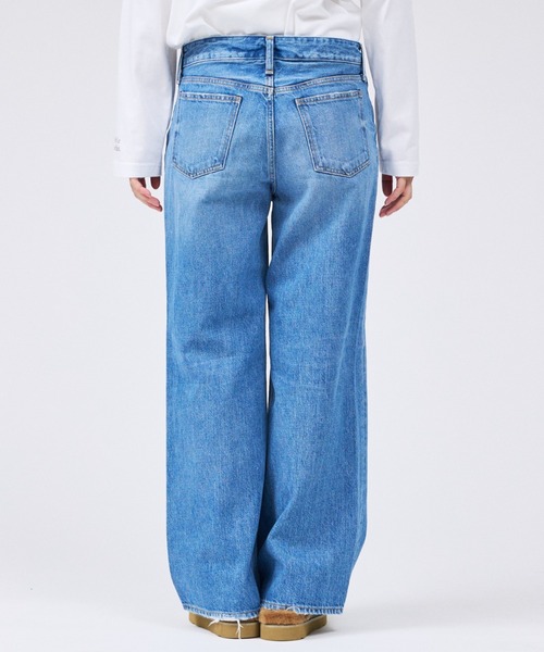 Rouge vif（ルージュヴィフ）の「【RED CARD/レッドカード】Freddie ローライズワイドバギーデニム（デニムパンツ・レディース・ブルー・23/22/24/25）」の13枚目の写真