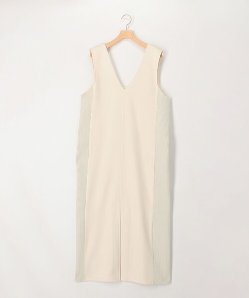 MICO COULIER（ミコクリエ）の「スエード×リブ2WAYジャンスカ（ワンピース・レディース・キナリ/ライトブルー/ブラック・38）」の13枚目の写真