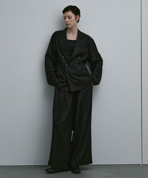 remer(リメール)の「CLASSIC TR WOOL DEEP TUCK TROUSERS / クラシックTRウールディープタックトラウザー【セットアップ対応】(その他パンツ・メンズ・ブラック/グレー・MEDIUM/SMALL/LARGE)」の15枚目の写真