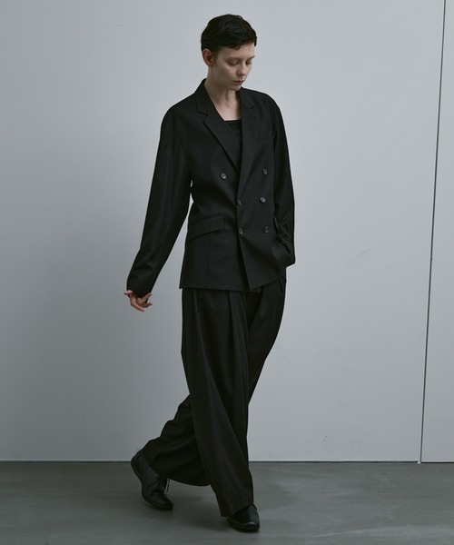 remer(リメール)の「CLASSIC TR WOOL DEEP TUCK TROUSERS / クラシックTRウールディープタックトラウザー【セットアップ対応】(その他パンツ・メンズ・ブラック/グレー・MEDIUM/SMALL/LARGE)」の18枚目の写真