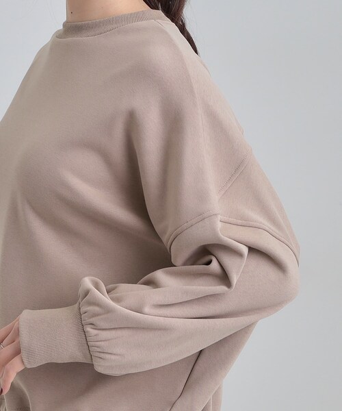 SHOO・LA・RUE（シューラルー）の「ゆったりシルエットの ドロスト裏シャギースウェット（スウェット・レディース・ブラック/ベージュ/ライトグレー・00）」の20枚目の写真