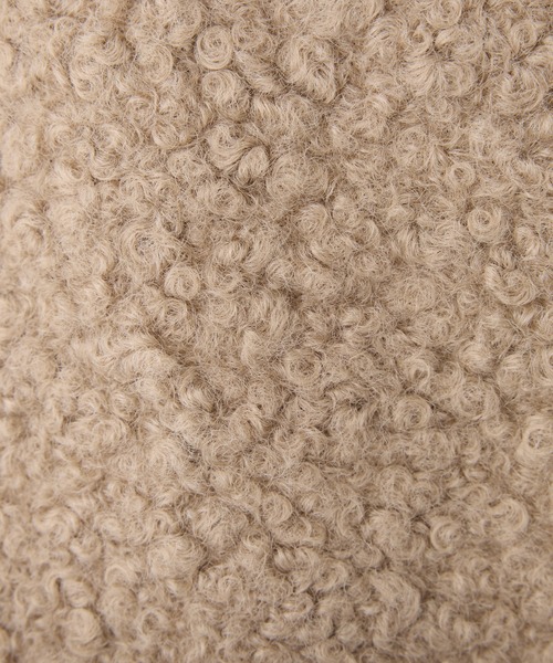 Seemi. byNICECLAUP（ シーミーバイナイスクラップ）の「【Seemi.】フードファーボアジャケット（その他アウター・レディース・ベージュ/ブラック/オフホワイト・FREE）」の6枚目の写真