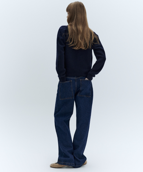 CITYBREEZE(シティブリーズ)の「カーブデニムパンツ_BLUE(デニムパンツ・レディース・ブルー・SMALL/MEDIUM)」の3枚目の写真