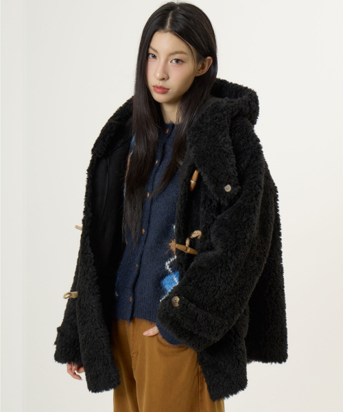 unknown ムートンコート UNKNOWN.（アンノウン）の「＜UNKNOWN＞ムートン フード コート