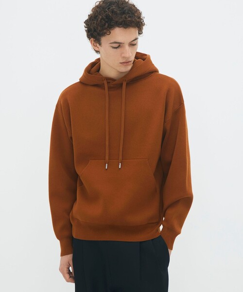 caban（キャバン）の「コットンカシミヤ パーカ（ニット/セーター・メンズ・キャメル/ライトグリーン/ライトブルー・S/M/L）」の4枚目の写真