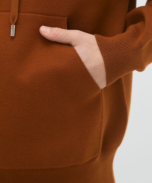 caban（キャバン）の「コットンカシミヤ パーカ（ニット/セーター・メンズ・キャメル/ライトグリーン/ライトブルー・S/M/L）」の9枚目の写真