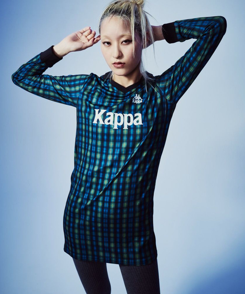 Kappa(カッパ)の「【Kappa/カッパ】ゲームシャツワンピース(ワンピース・レディース・ブラック/グリーン・SMALL/MEDIUM)」の4枚目の写真