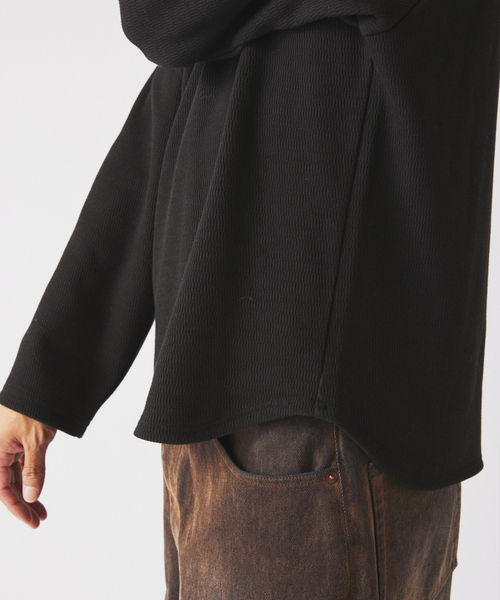 JOURNAL STANDARD relume（ジャーナルスタンダード　レリューム）の「バックベロア サーマル クルーネック（Tシャツ/カットソー・メンズ・チャコールグレー/ブラック/アイボリー・MEDIUM/LARGE）」の11枚目の写真