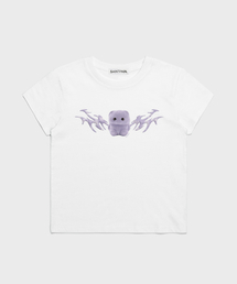 SP フラッフィー クロップ 半袖Tシャツ ホワイト