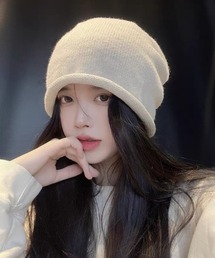 Vini（ヴィニ）の「ドロストコード付き ルーズシルエット ニットビーニー（ニットキャップ/ビーニー）」