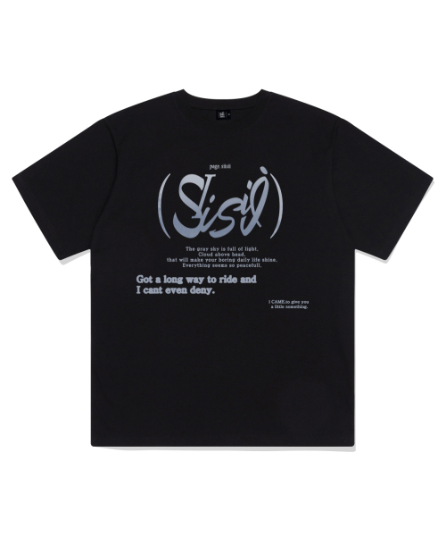 PAGESIISII(ページシシ)の「シーシー プリンティング 半袖Tシャツ ブラック(Tシャツ/カットソー・レディース・その他・SMALL/MEDIUM/LARGE)」の1枚目の写真