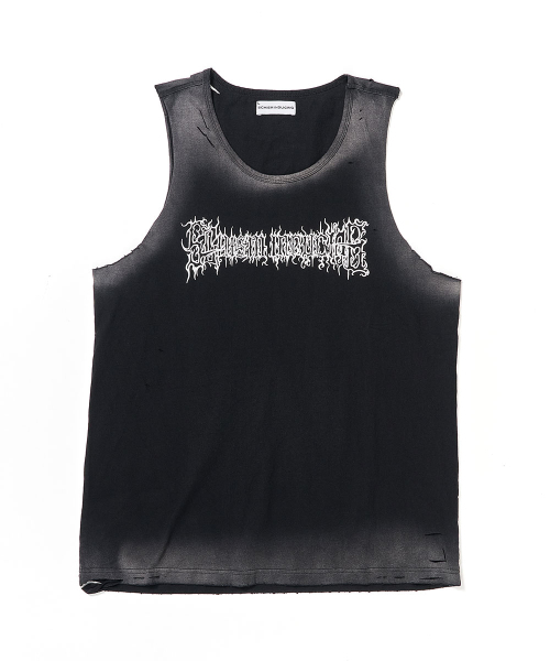 SCHISM INDUCING(スキズムインデューシング)の「METAL SLEEVELESS BLACK(Tシャツ/カットソー・レディース・その他・MEDIUM/LARGE)」の2枚目の写真
