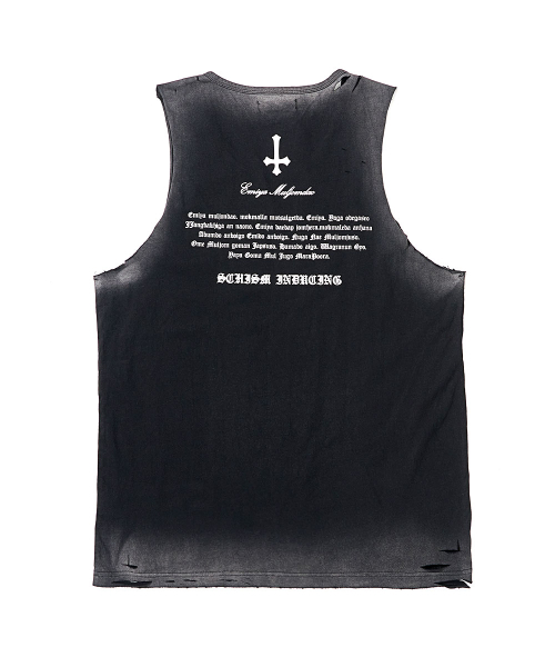 SCHISM INDUCING(スキズムインデューシング)の「METAL SLEEVELESS BLACK(Tシャツ/カットソー・レディース・その他・MEDIUM/LARGE)」の3枚目の写真