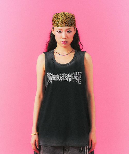 SCHISM INDUCING(スキズムインデューシング)の「METAL SLEEVELESS BLACK(Tシャツ/カットソー・レディース・その他・MEDIUM/LARGE)」の6枚目の写真