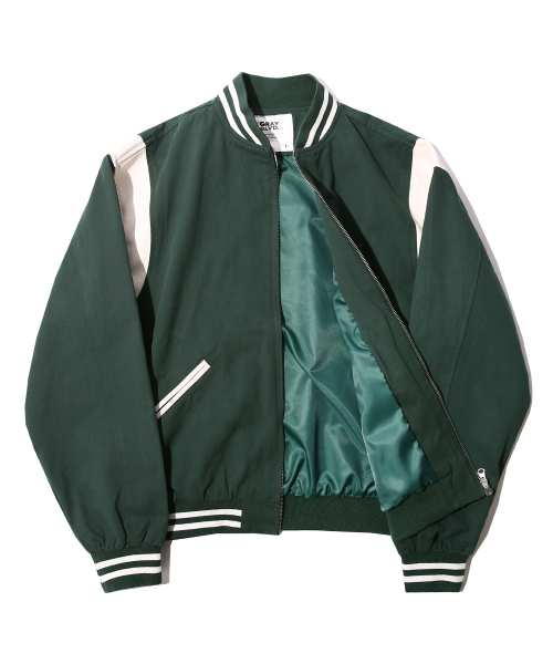 GRAYBLVD(グレイブラバット)の「エムシーツイルコットンバスティジャケット (グリーン)(スタジャン・レディース・その他・LARGE/MEDIUM)」の4枚目の写真
