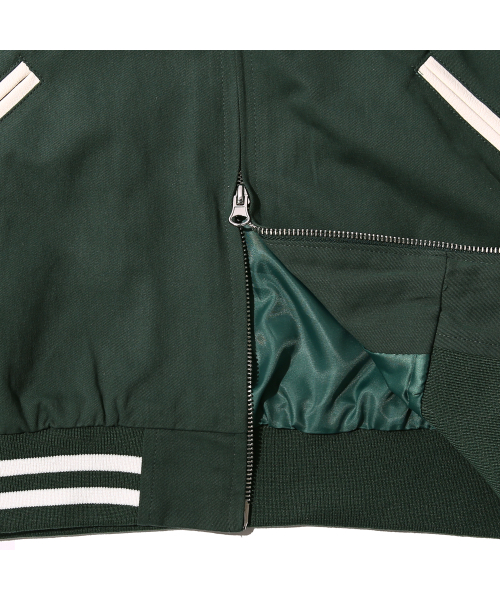 GRAYBLVD(グレイブラバット)の「エムシーツイルコットンバスティジャケット (グリーン)(スタジャン・レディース・その他・LARGE/MEDIUM)」の8枚目の写真