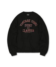 DURT（ ）の「VINTAGE VIBES LONG SLEEVE TEE (BLACK)（Tシャツ/カットソー）」