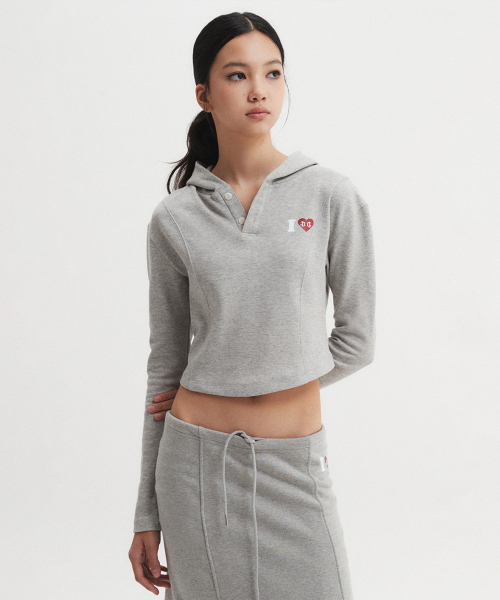 DNSR WOMEN(ディーエヌエスアールウーマン)の「アイラブロングスカートグレー(スカート・レディース・その他・SMALL/MEDIUM)」の2枚目の写真