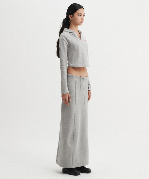 DNSR WOMEN(ディーエヌエスアールウーマン)の「アイラブロングスカートグレー(スカート・レディース・その他・SMALL/MEDIUM)」の4枚目の写真
