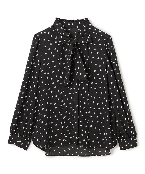 TOCCA(トッカ)の「PROMISE RIBBON ROSETTE ドット柄ブラウス(シャツ/ブラウス・レディース・アイボリー系5/ブラック系5・0/4)」の10枚目の写真