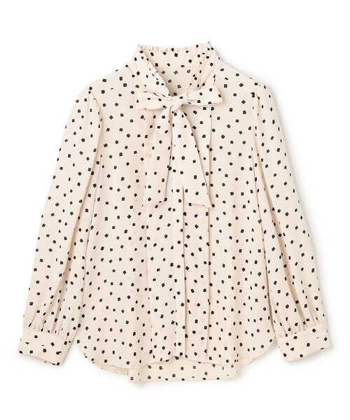 TOCCA(トッカ)の「PROMISE RIBBON ROSETTE ドット柄ブラウス(シャツ/ブラウス・レディース・アイボリー系5/ブラック系5・0/4)」の9枚目の写真