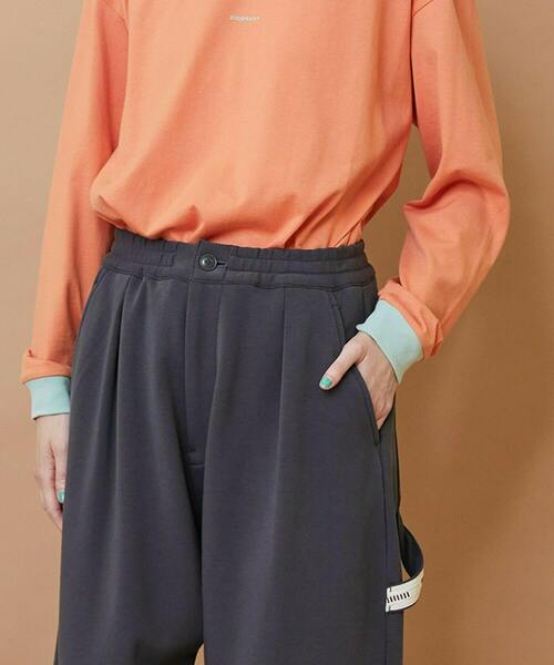 FRAPBOIS(フラボア)の「アクティー パンツ(その他パンツ・レディース・ブラック/チャコールグレー・1/2)」の5枚目の写真