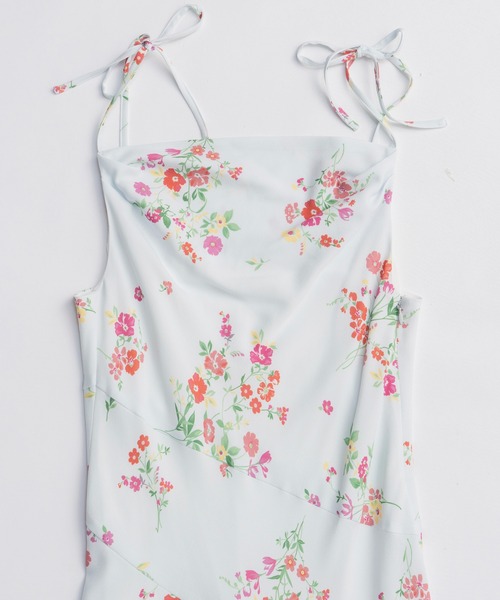 MAISON SPECIAL(メゾンスペシャル)の「Flower Camisole Dress/フラワーキャミワンピース(ワンピース・レディース・ホワイト/ブラック・38/36)」の11枚目の写真