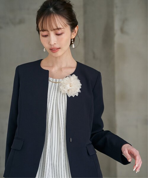 ikka（イッカ）の「【フォーマル対応】フラワーコサージュ（ブローチ/コサージュ・レディース・ベージュ/オフホワイト/クリーム/ライトグレー/ホワイト・FREE）」の13枚目の写真