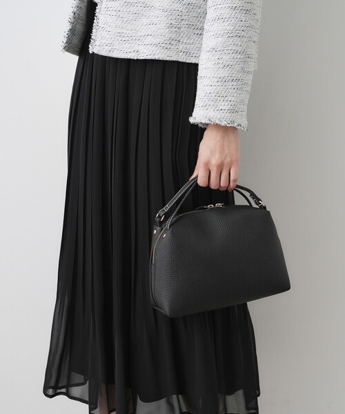 Dessin（デッサン）の「【2WAY】ラウンドフォルムショルダーバッグ（ショルダーバッグ・レディース・ライトグレー/ブラック/ブラウン系/シルバー/アイボリー・00）」の3枚目の写真