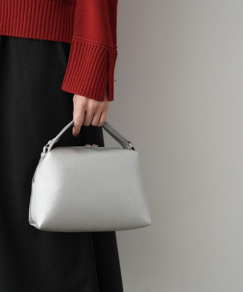 Dessin（デッサン）の「【2WAY】ラウンドフォルムショルダーバッグ（ショルダーバッグ・レディース・ライトグレー/ブラック/ブラウン系/シルバー/アイボリー・00）」の8枚目の写真