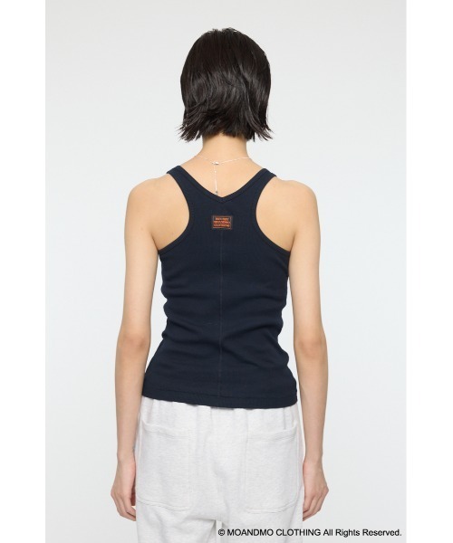 MOUSSY(マウジー)の「MOANDMO タンクトップ(タンクトップ・レディース・ホワイト/ネイビー・FREE)」の7枚目の写真