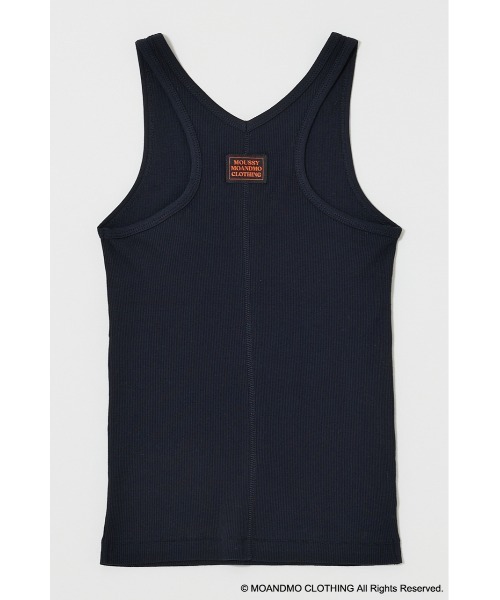 MOUSSY(マウジー)の「MOANDMO タンクトップ(タンクトップ・レディース・ホワイト/ネイビー・FREE)」の12枚目の写真