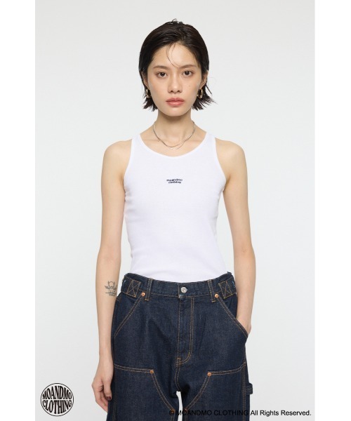 MOUSSY(マウジー)の「MOANDMO タンクトップ(タンクトップ・レディース・ホワイト/ネイビー・FREE)」の13枚目の写真
