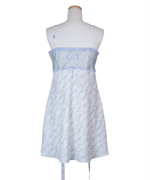 rurumu:（ルルムウ）の「rurumu:/ルルムウ/collage satin camisole dres（ワンピース・レディース・ブラック/ネイビー/ラベンダー/ブラウン/アイボリー・M/S）」の10枚目の写真