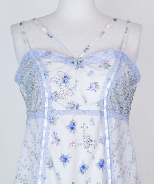 rurumu:（ルルムウ）の「rurumu:/ルルムウ/collage satin camisole dres（ワンピース・レディース・ブラック/ネイビー/ラベンダー/ブラウン/アイボリー・M/S）」の11枚目の写真