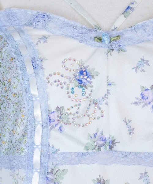rurumu:（ルルムウ）の「rurumu:/ルルムウ/collage satin camisole dres（ワンピース・レディース・ブラック/ネイビー/ラベンダー/ブラウン/アイボリー・M/S）」の12枚目の写真