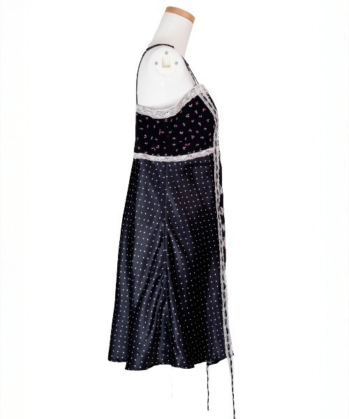 rurumu:（ルルムウ）の「rurumu:/ルルムウ/collage satin camisole dres（ワンピース・レディース・ブラック/ネイビー/ラベンダー/ブラウン/アイボリー・M/S）」の22枚目の写真