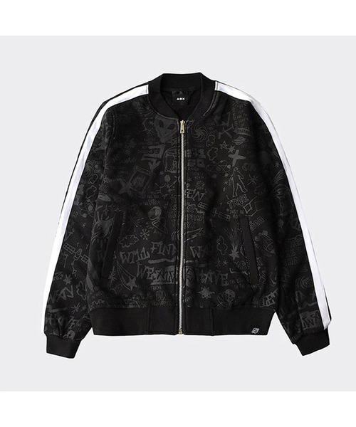 AOX(エーオーエックス)の「Alien graffiti bomber jacket(Black)(ブルゾン・メンズ・その他・MEDIUM/SMALL)」の1枚目の写真