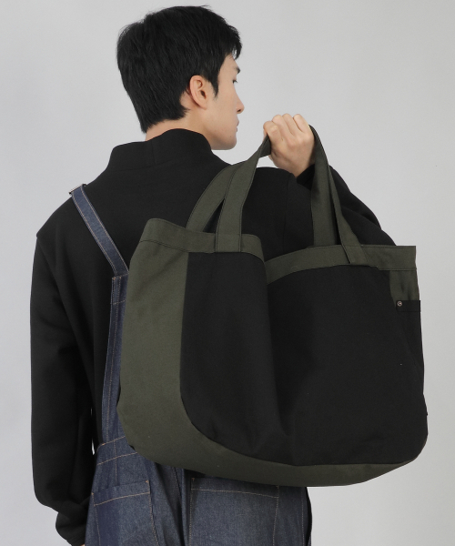 SAINTCREW（セントクルー）の「ジャイアントバルクエコバッグ GBE-156 カーキブラック（エコバッグ/サブバッグ・メンズ・その他・FREE）」の3枚目の写真